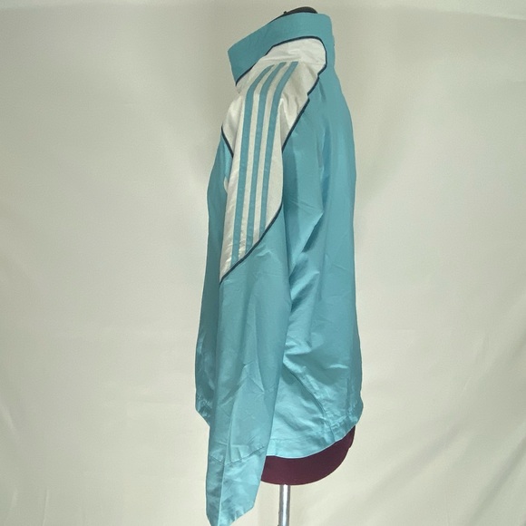 ADIDAS TURQUOISE  ZIP UP JACKET - Picture 5 of 6